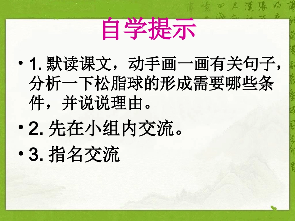 (语文S版)六年级语文上册课件奇异的琥珀1_第2页