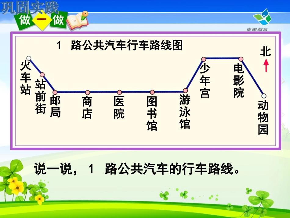 认识简单路线2人教版小学数学三年级ok_第3页