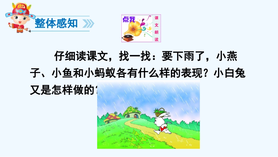 (部编)人教语文2011课标版一年级下册14、要下雨了课件_第3页
