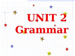 Unit2Grammar知识点课时