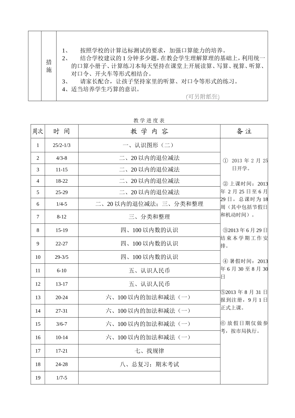教学工作计划2012—2013第二学期_第2页