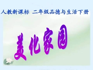 5人教版品德与生活二下《美化家园》PPT课件