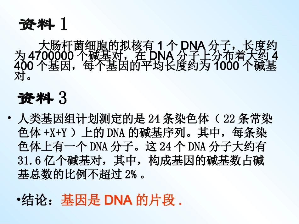 3.4《基因是有遗传效应的DNA片段》课件-程建兵_第3页