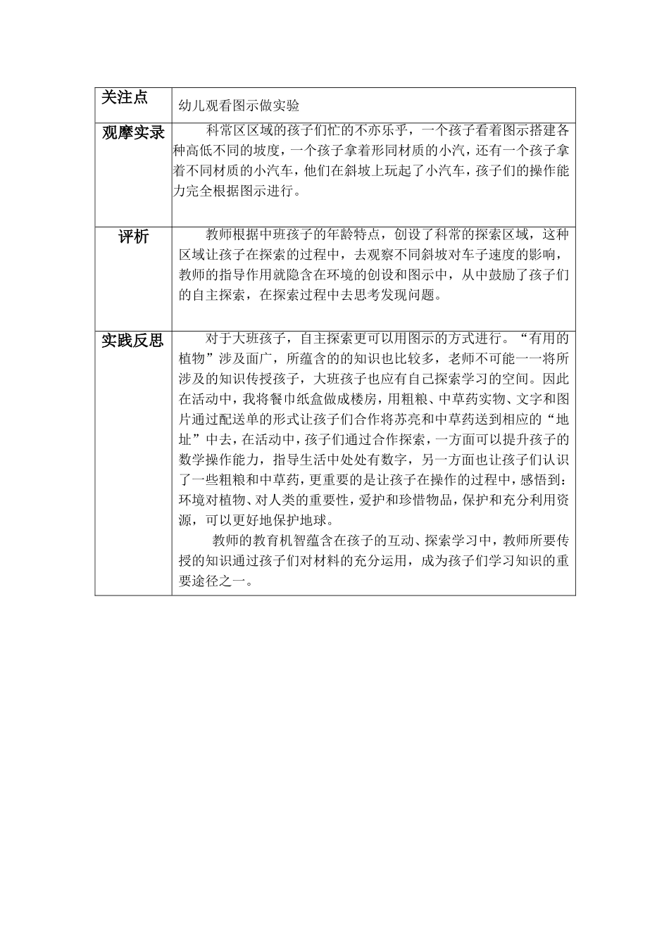 春之声幼儿园个别化学习活动互动型反思_第2页