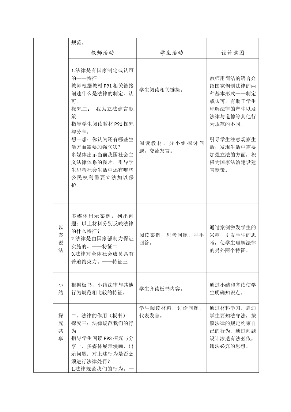 备课中心.初中道德与法治人教版七年级《法律保障生活》-教学设计_第3页