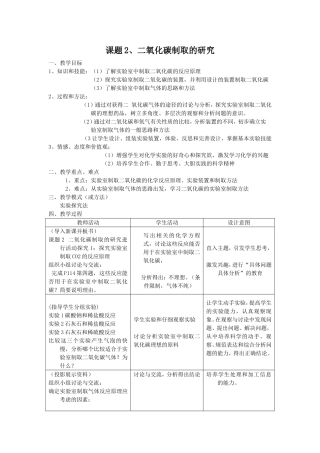 二氧化碳制取的研究
