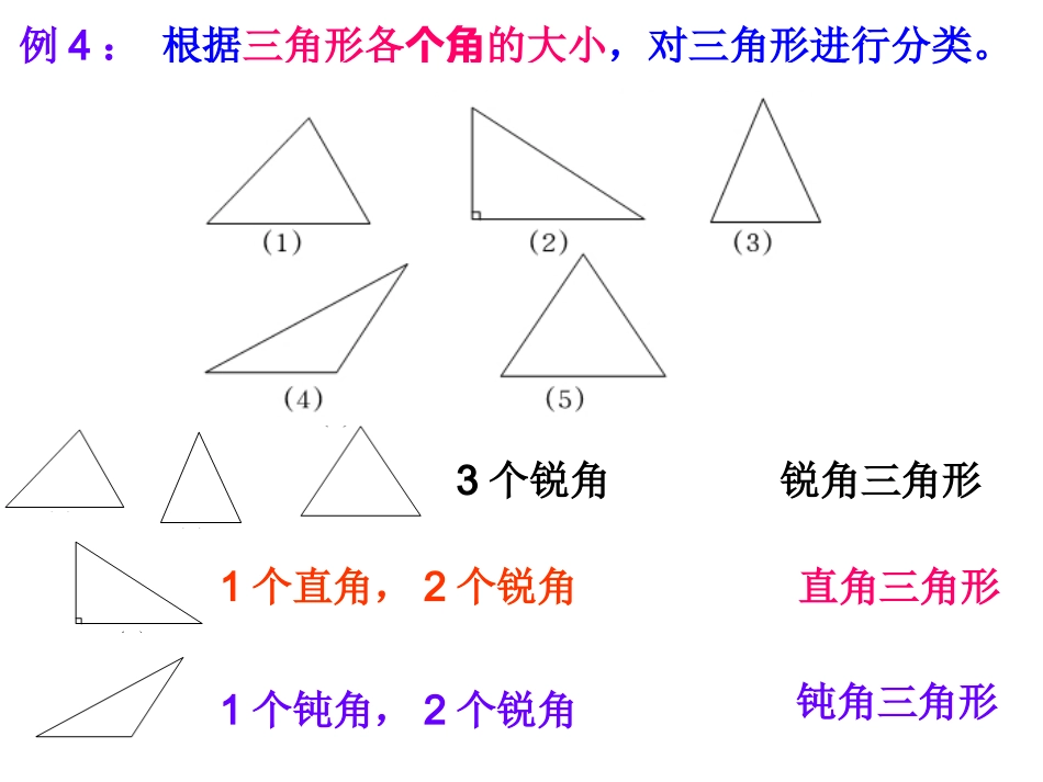 小学数学2011版本小学四年级三角形的分类-(3)_第3页