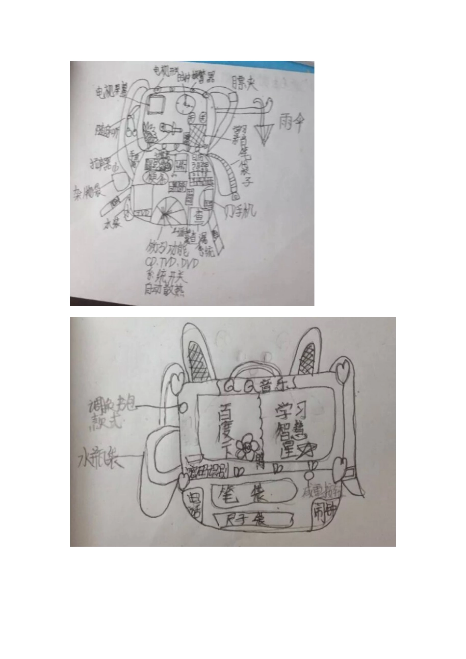 翁双美术试卷(内附美术作品)_第3页