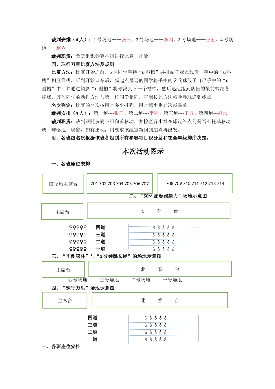 七年级趣味体育运动会活动方案_第2页