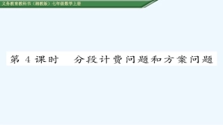 (含2016年中考题)3第4课时--分段记费问题和方安问题