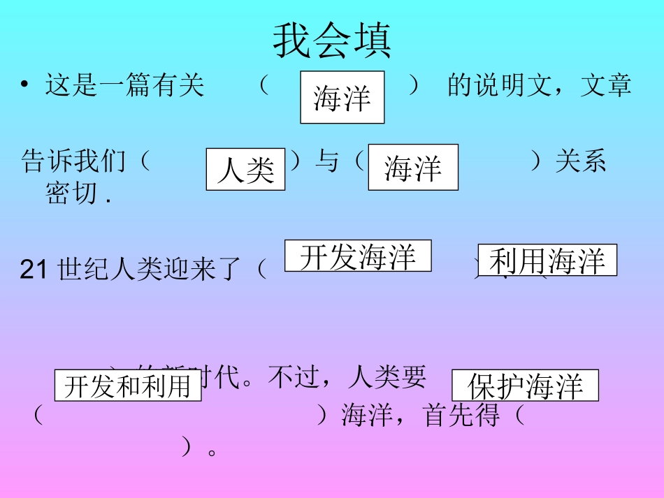 《海洋—21世纪的希望》课件(苏教版六年级语文下册课件)_第3页