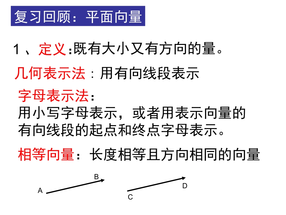 3.1.1与3.1.2空间向量及其加减与数乘运算(2个课时)_第2页