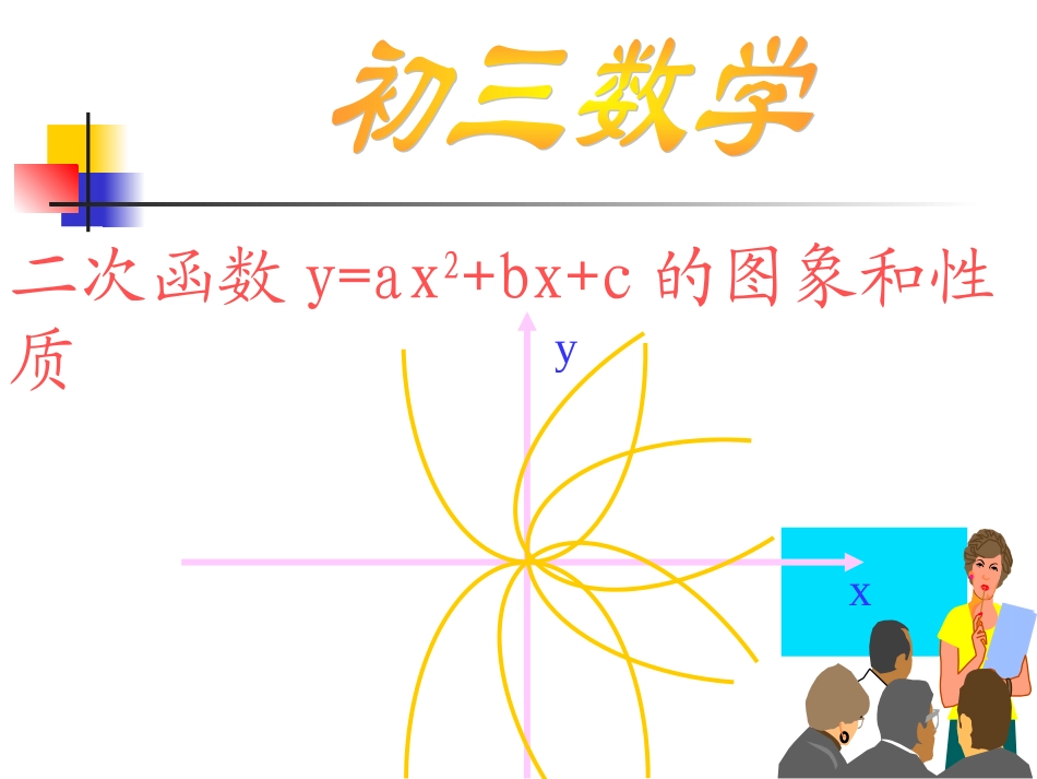 26.1.4二次函数y=ax2+bx+c的函数图象和性质上课_第1页