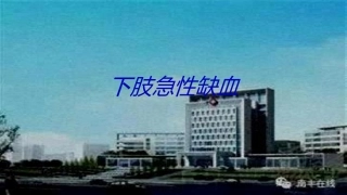 下肢动脉急性缺血