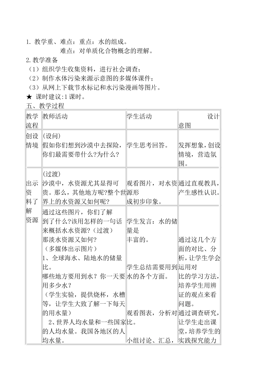 爱护水资源11教学设计_第2页