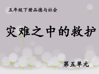 灾难之中的救护