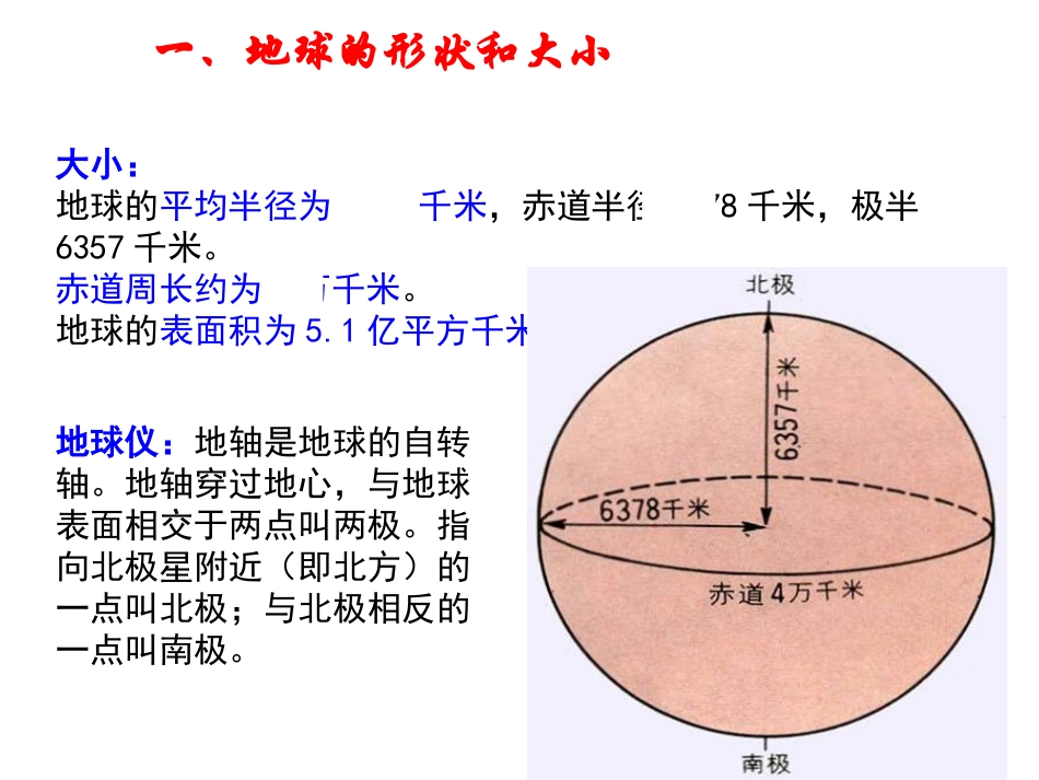 专题一：经纬网与地球_第1页