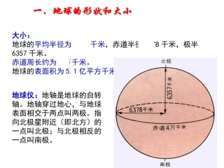 专题一：经纬网与地球