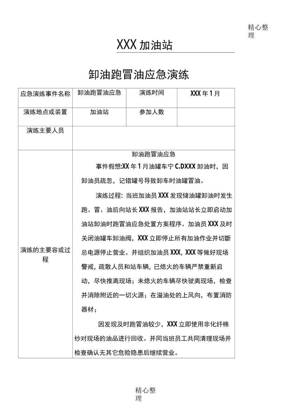 加油站应急演练汇总_第1页