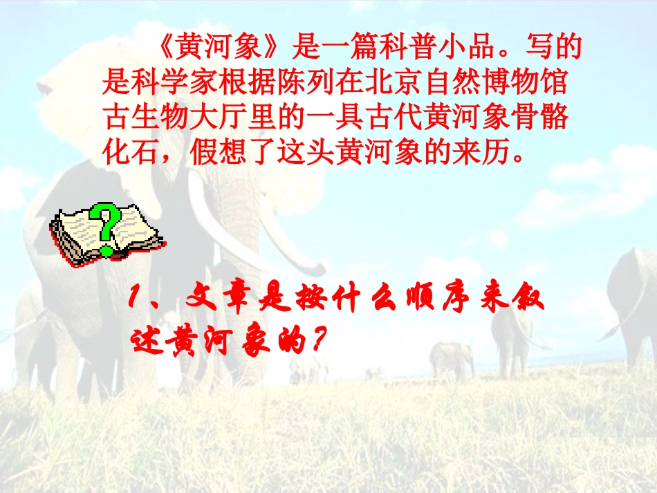 五年级语文黄河象课件_第3页