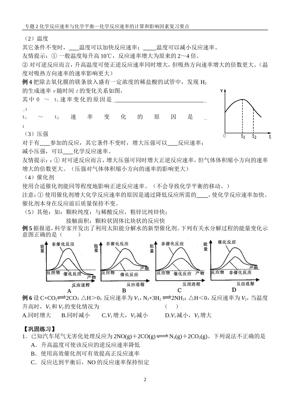 化学反应速率复习_第2页