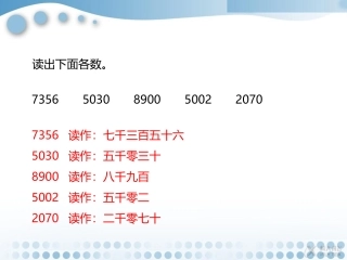 【素材】《10000以内数的认识》练一练2(人教)