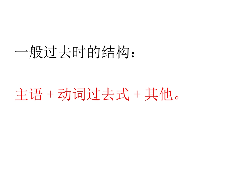 初中英语一般过去时课件(PPT)(上课_第3页