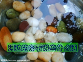 河边的卵石说些什么话