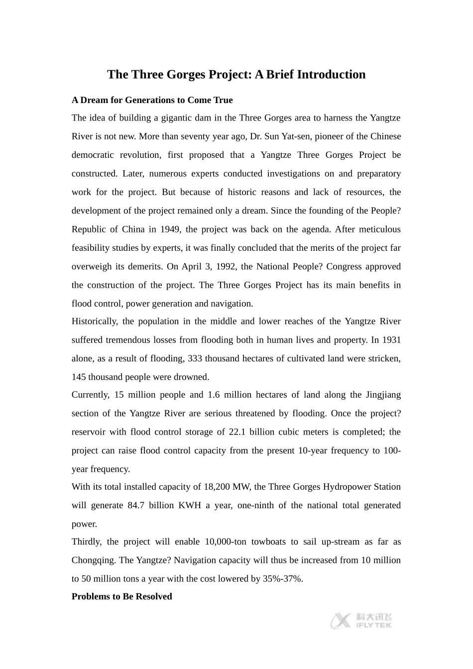 【素材】Module-6-文章-The-Three-Gorges-Project(外研)_第1页