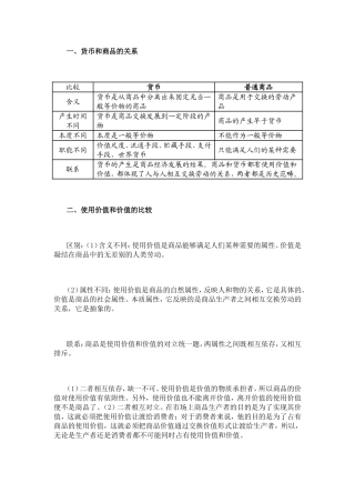 必修一第一单元易错点、混淆点分析