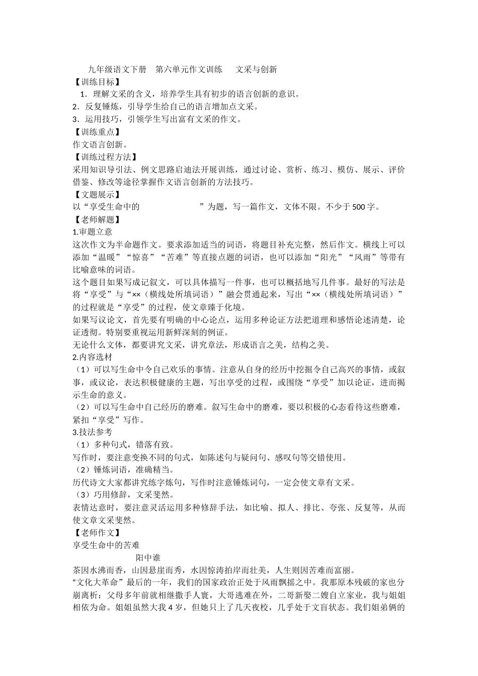 作文——讲究文采_第1页