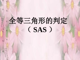 12.2.2--三角形全等的判定(SAS).2三角形全等的判定2(SAS)