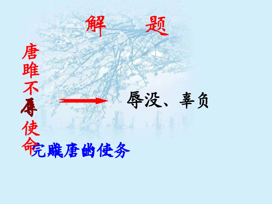 初三上册语文第六单元唐雎不辱使命PPT课件_第2页