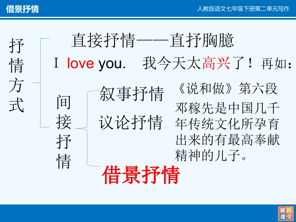 (部编)初中语文人教2011课标版七年级下册借景抒情_第2页