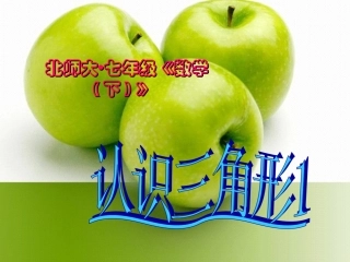 3.1认识三角形-1