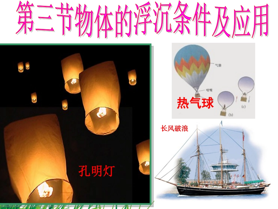 10.3物体的浮沉条件_第1页
