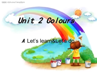 三年英语上册Unit2Colours第二课时0.