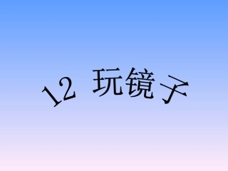 《12-玩镜子》课件2
