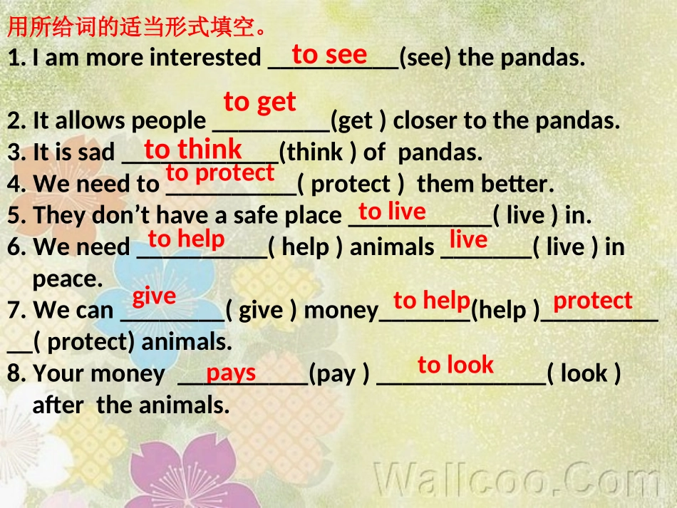 2013新外研版八年级上册模块六复习_第3页