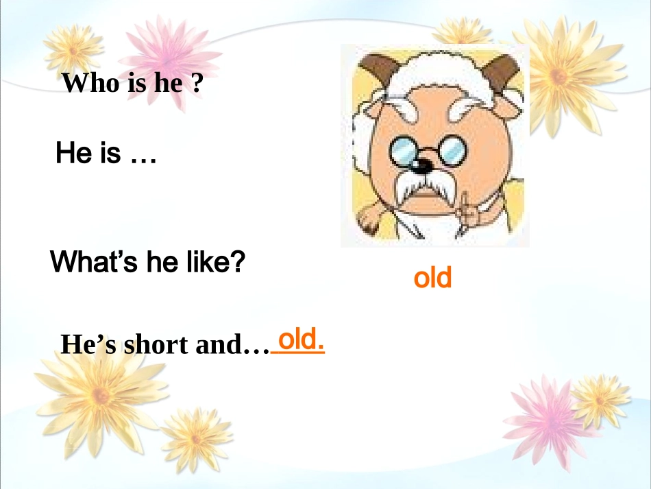 人教版五上Unit1-What's-he-like-B-Let's-talk_第3页