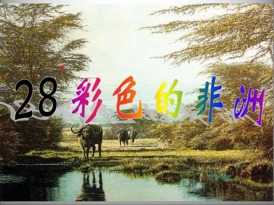 28-彩色的非洲_第1页