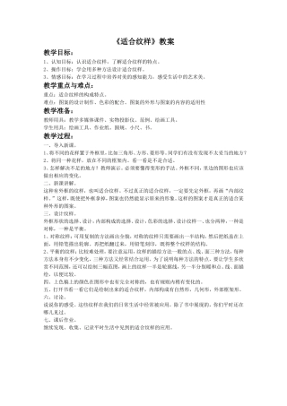 《适合纹样》教案