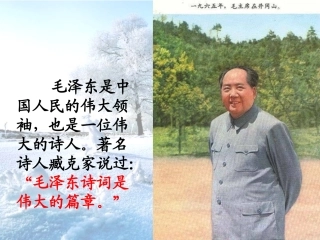 沁园春雪(ppt教案)