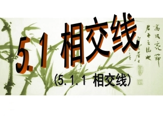 相交线---PPT