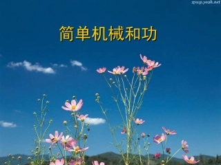 简单机械和功复习课件