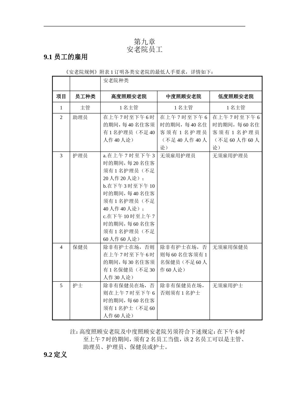 安老院的最低人手要求_第1页