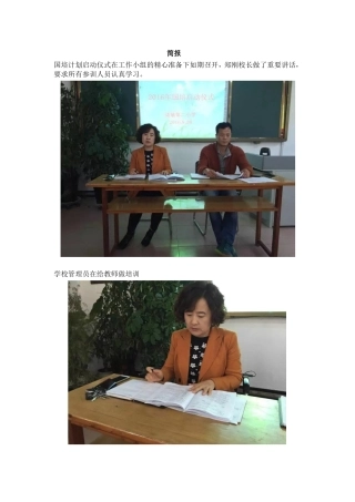 网络研修与校本研修计划划