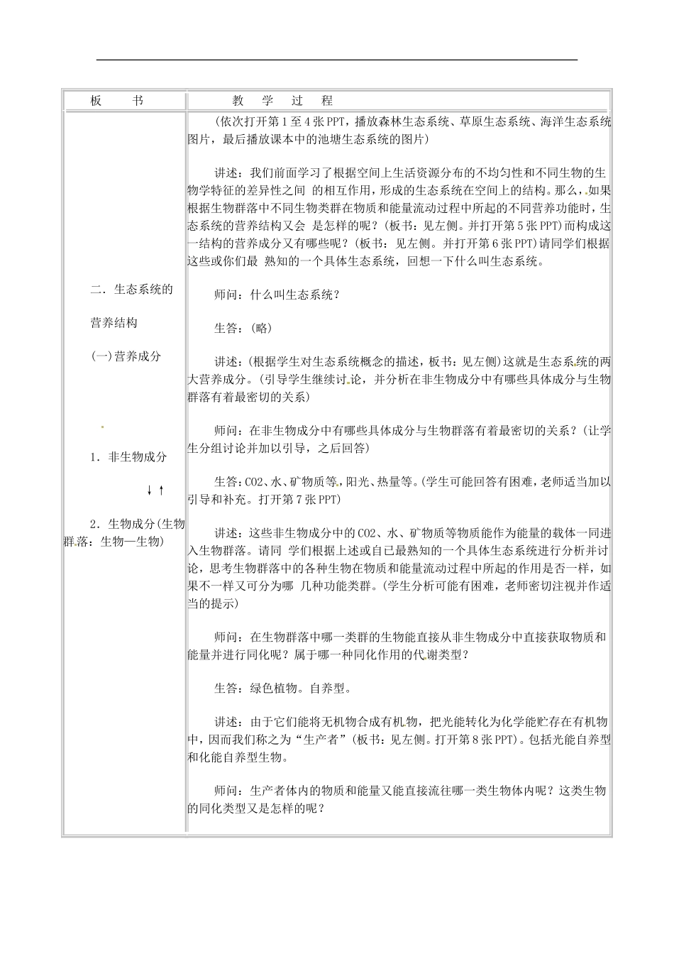 高中生物-5.1《生态系统的结构》教案(2)-新人教版必修3_第2页