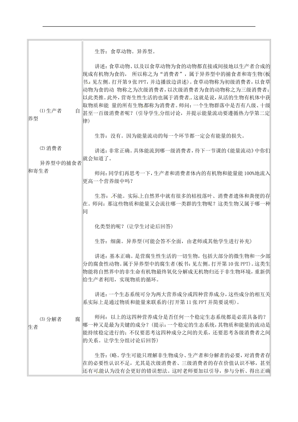 高中生物-5.1《生态系统的结构》教案(2)-新人教版必修3_第3页