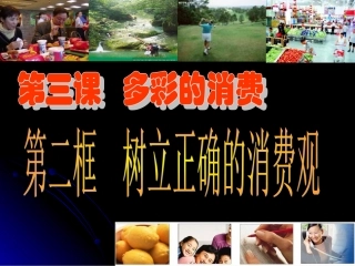 1.3.2树立正确的消费观